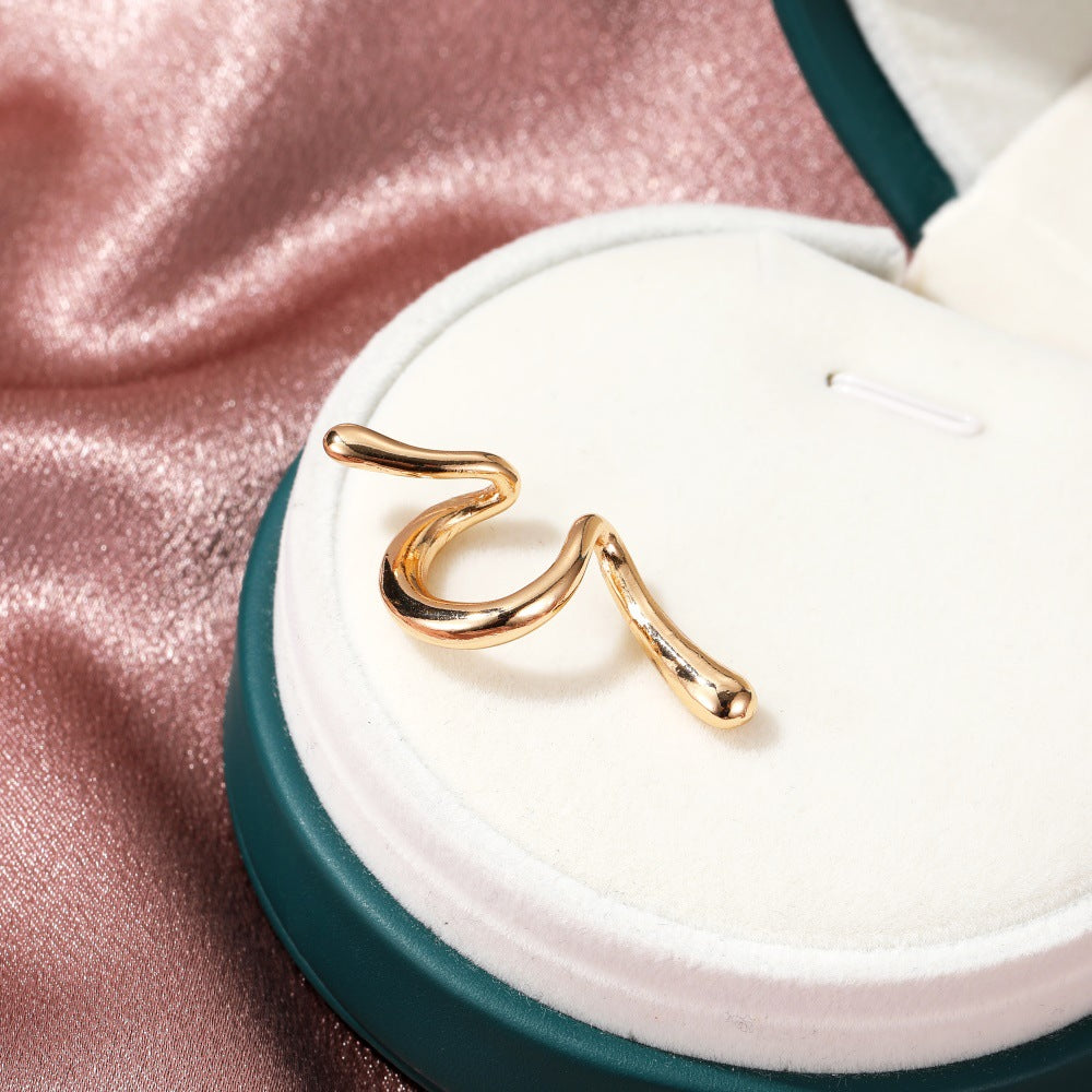 Snake-Shaped Ear Cuff Earring
