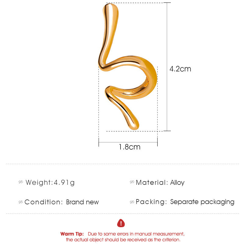 Snake-Shaped Ear Cuff Earring