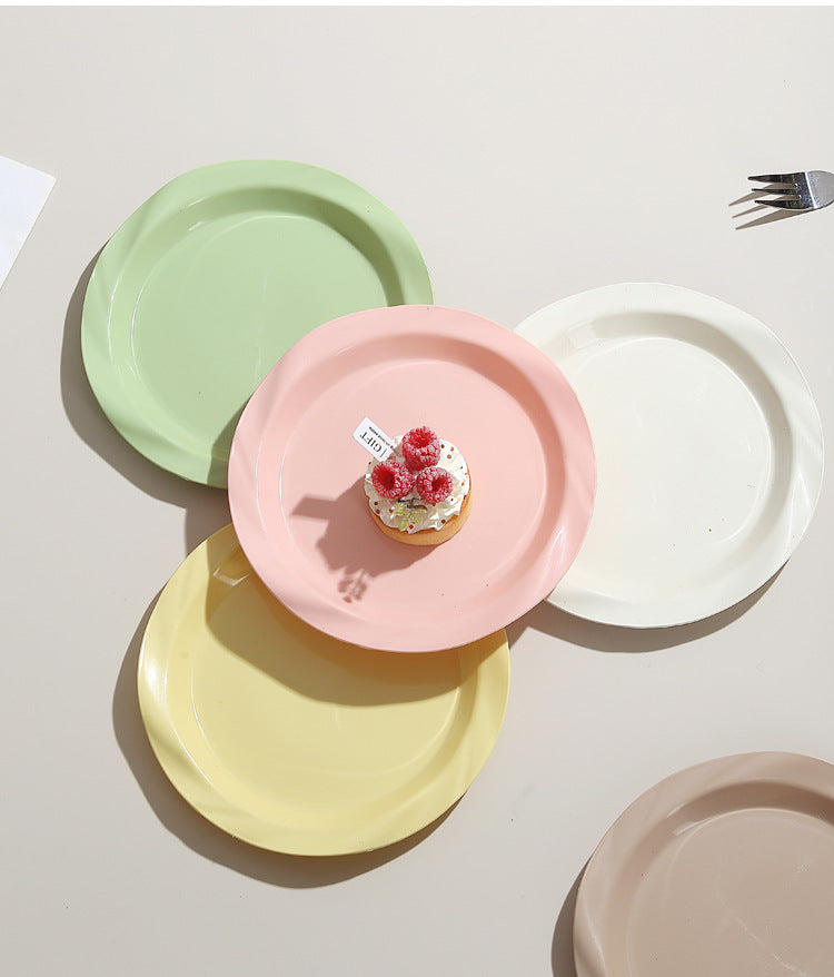 Colorful Plastic Dessert Plate