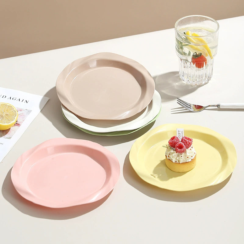 Colorful Plastic Dessert Plate