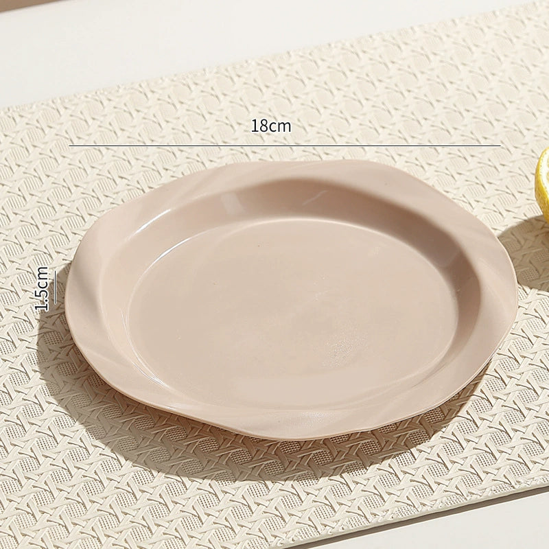 Colorful Plastic Dessert Plate
