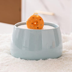 Donut Ceramic Automatic Cat Water Fountain