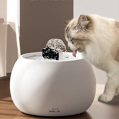 Cartoon Cat Ceramic Pet Water Fountain