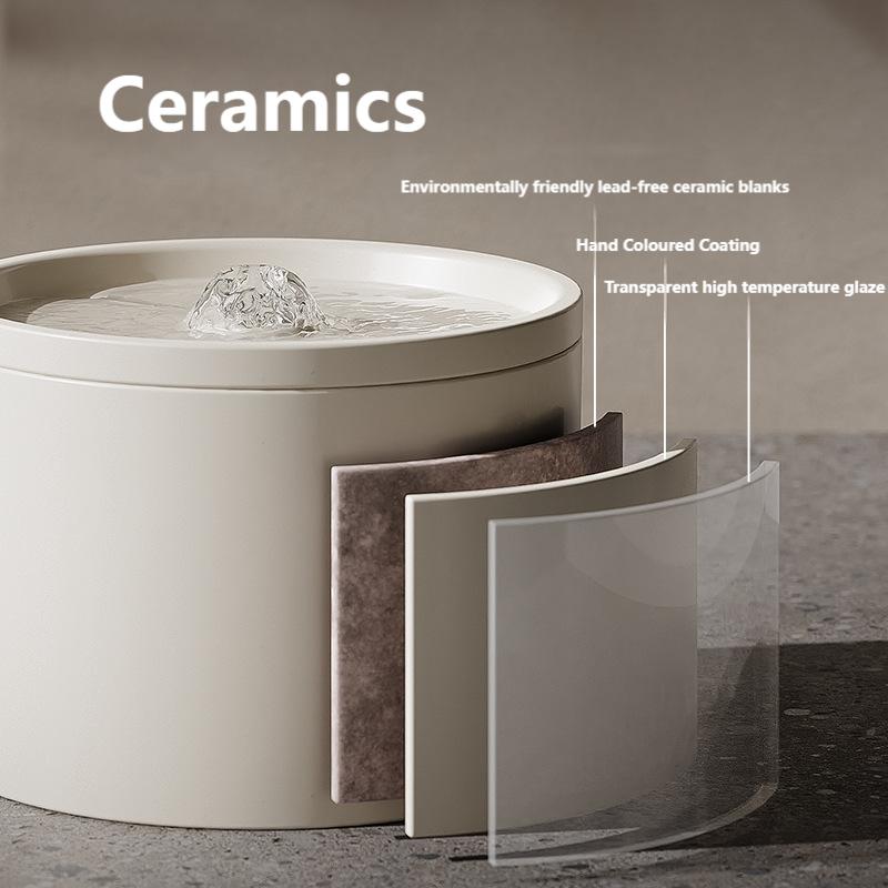Cat Ceramic Automatic Water Fountain
