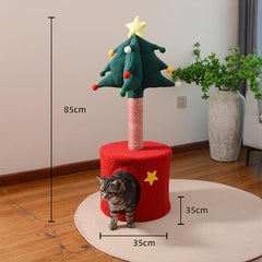 Christmas Tree Cat Tower
