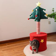 Christmas Tree Cat Tower