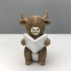 Creative Resin Highland Cow Bathroom Decor