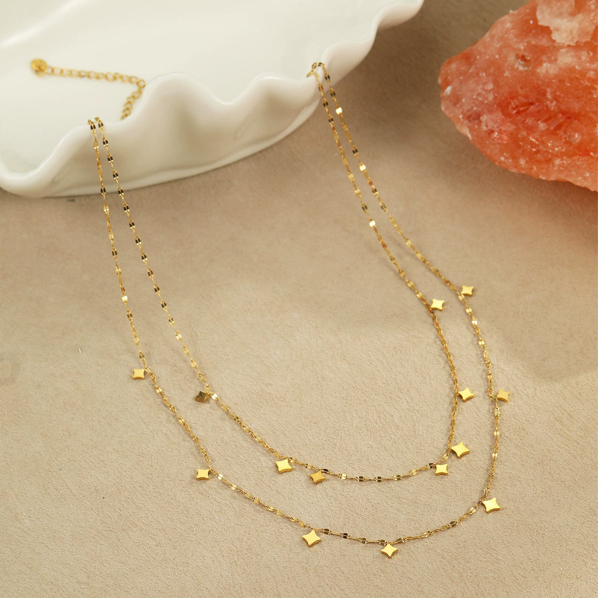 Double Layer Star Pendant Necklace