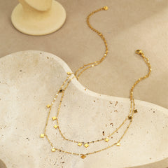 Double Layer Star Pendant Necklace