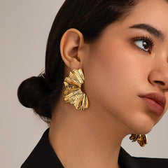 Elegant Gold Statement Earrings