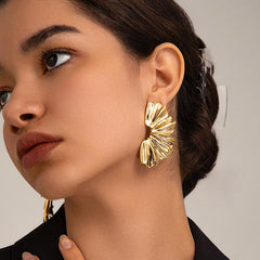 Elegant Gold Statement Earrings