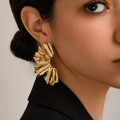 Elegant Gold Statement Earrings
