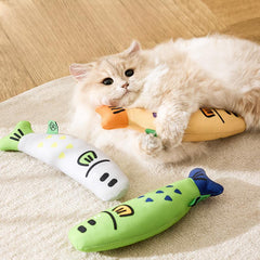 Fish-Shaped Catnip Toy