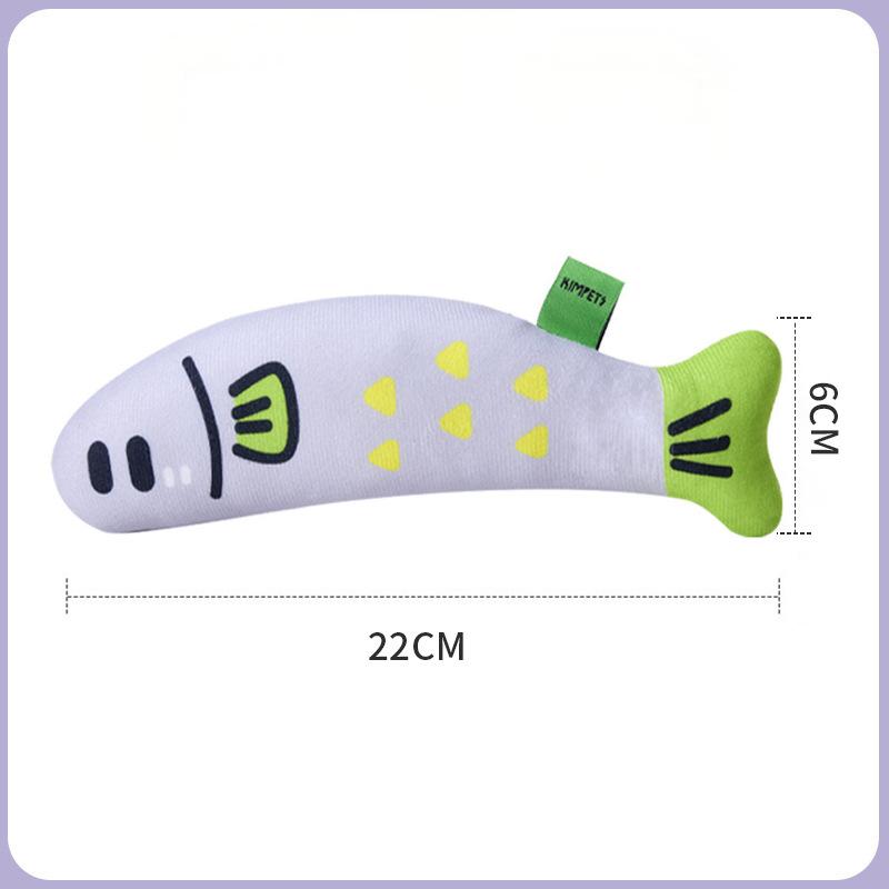 Fish-Shaped Catnip Toy