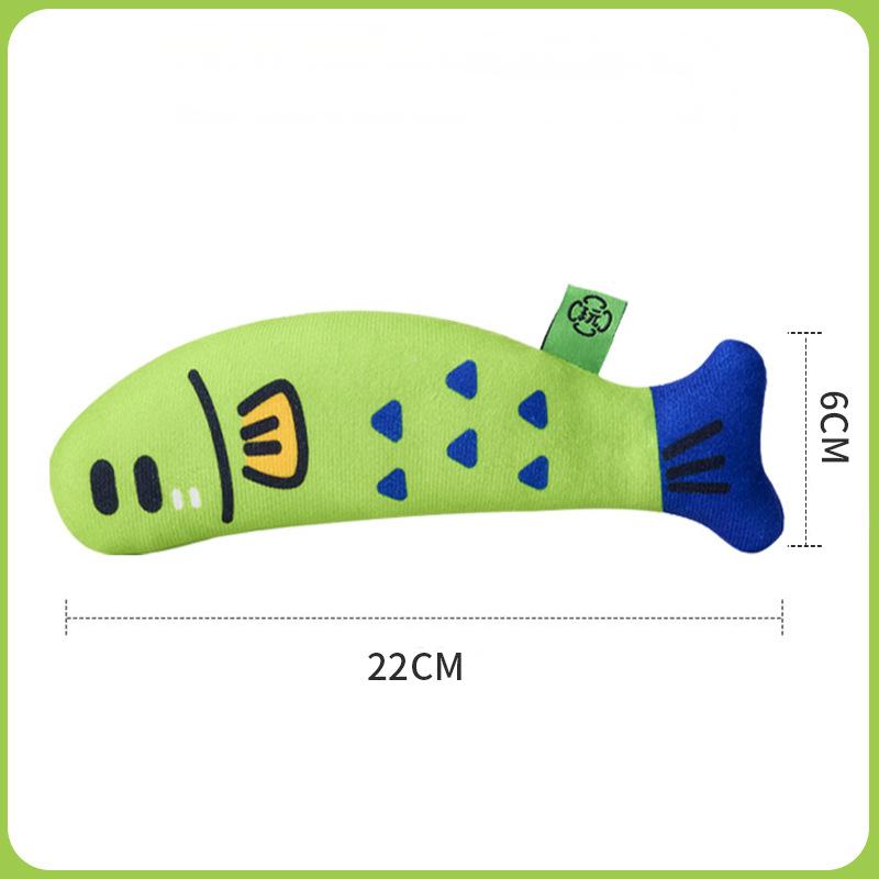 Fish-Shaped Catnip Toy