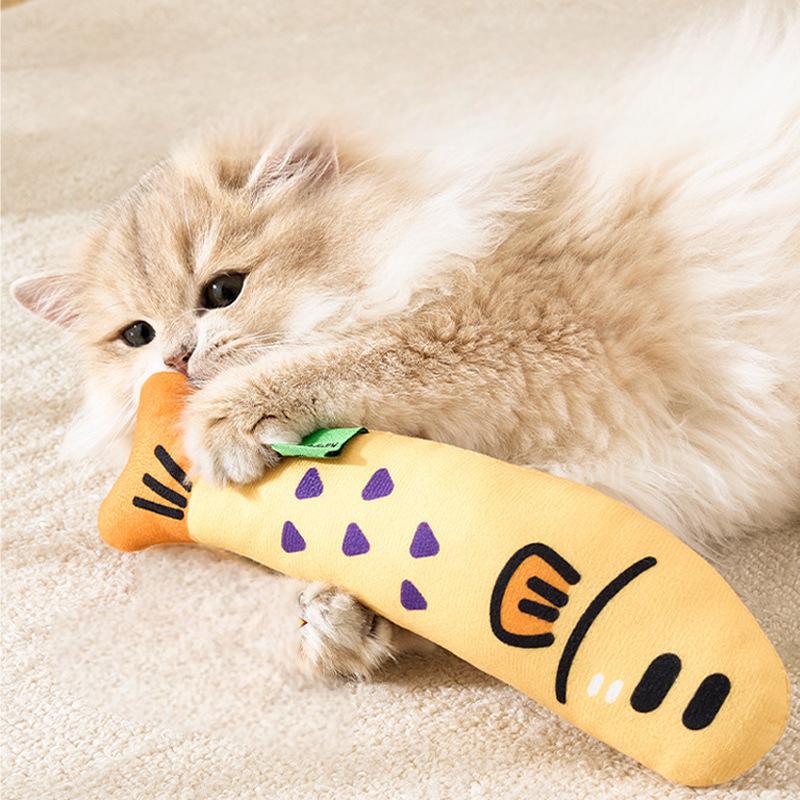 Fish-Shaped Catnip Toy
