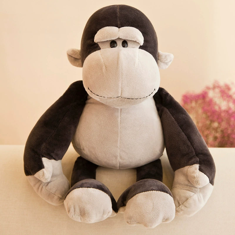 Cuddly gorilla plush toy with friendly face, symbolizing reliable companionship and comfort in Plush Toys