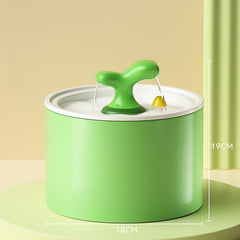 Little Sprout Heated Ceramic Cat Water Fountain Automatic Dispenser