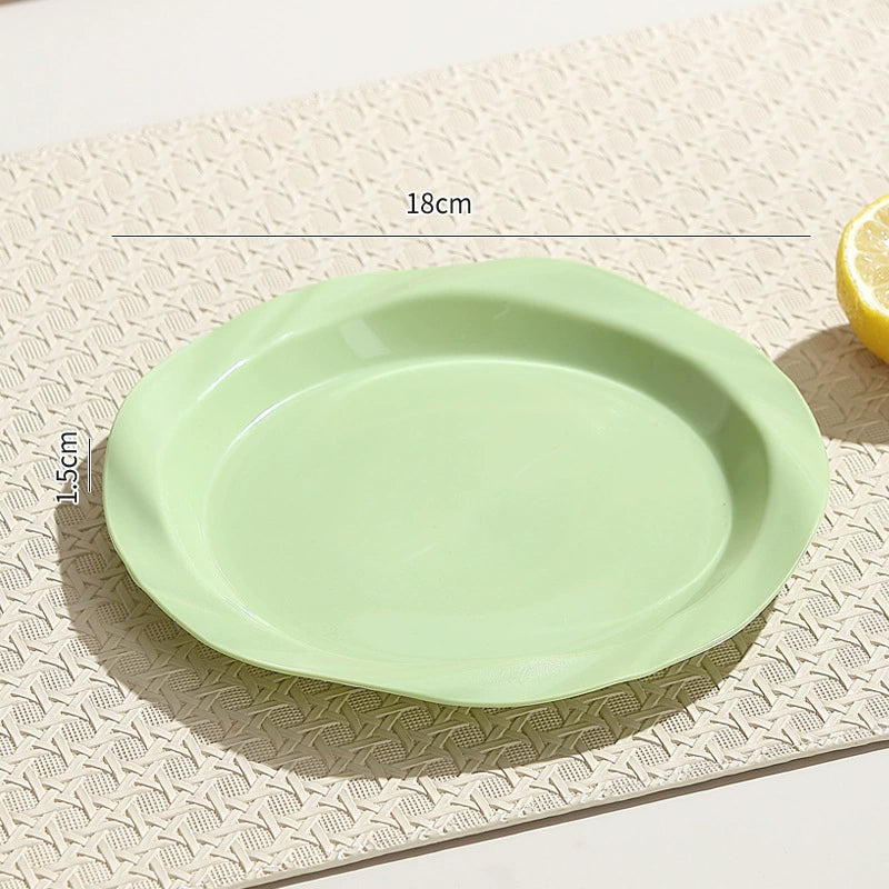 Colorful Plastic Dessert Plate