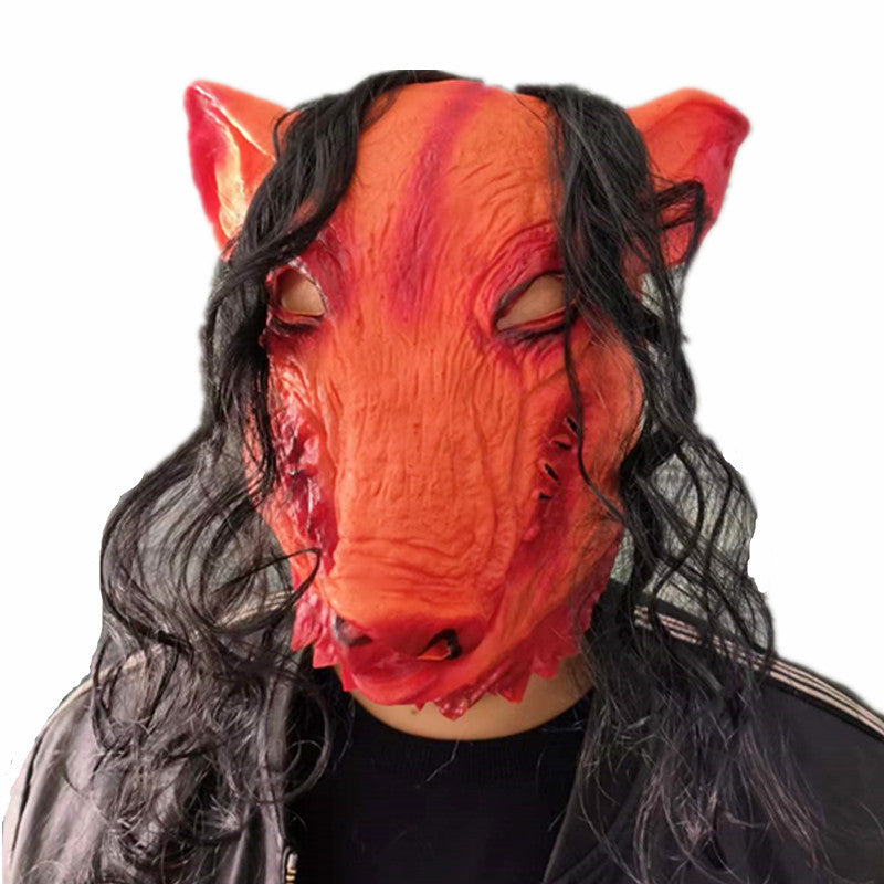 Halloween Jigsaw Pig Cosplay Mask