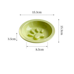 Minimalist Ceramic Slow Feed Cat Bowl