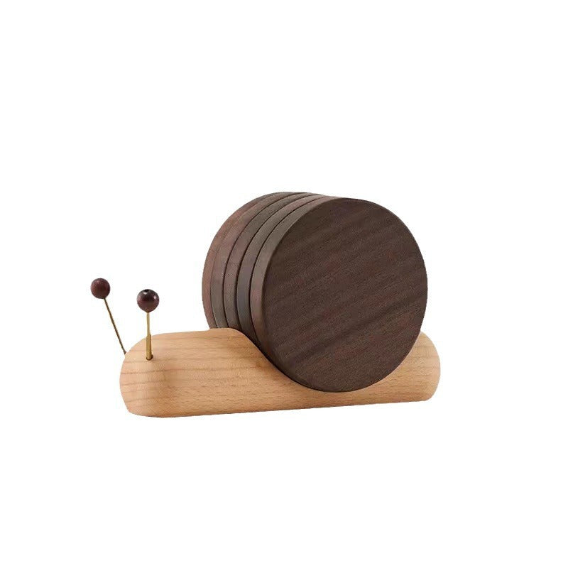 Black Walnut Snail Coaster