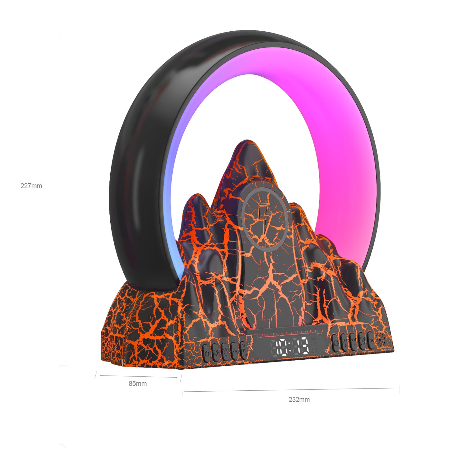 Sunrise Flame Mountain Graffiti Wake-Up Lamp