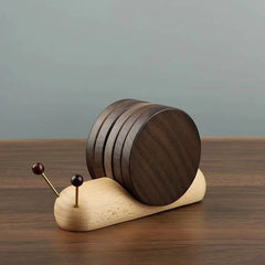 Black Walnut Snail Coaster