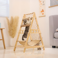 Wood Hammock Cat Tree