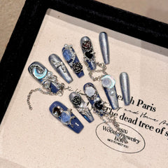 Luxurious Rose Handmade Press-On Nails