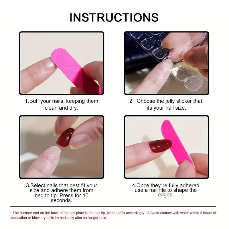 Long Stiletto Black Press-On Nails