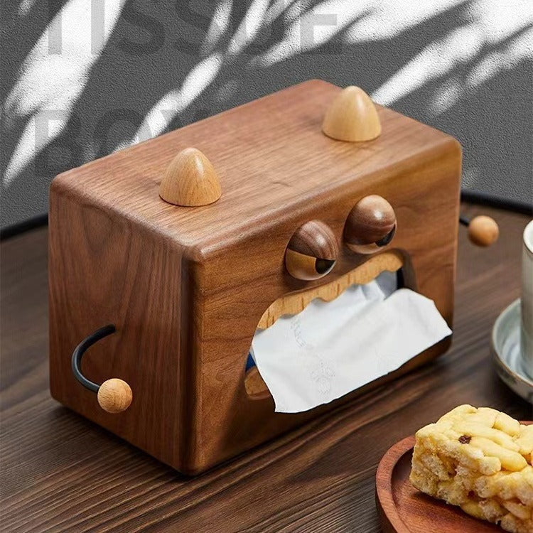 Monster Tissue Box Walnut