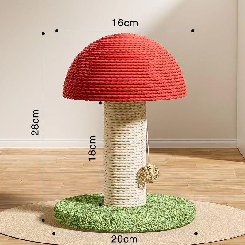 Red Mushroom Cat Scratcher