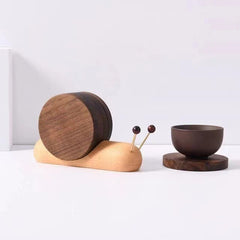 Black Walnut Snail Coaster