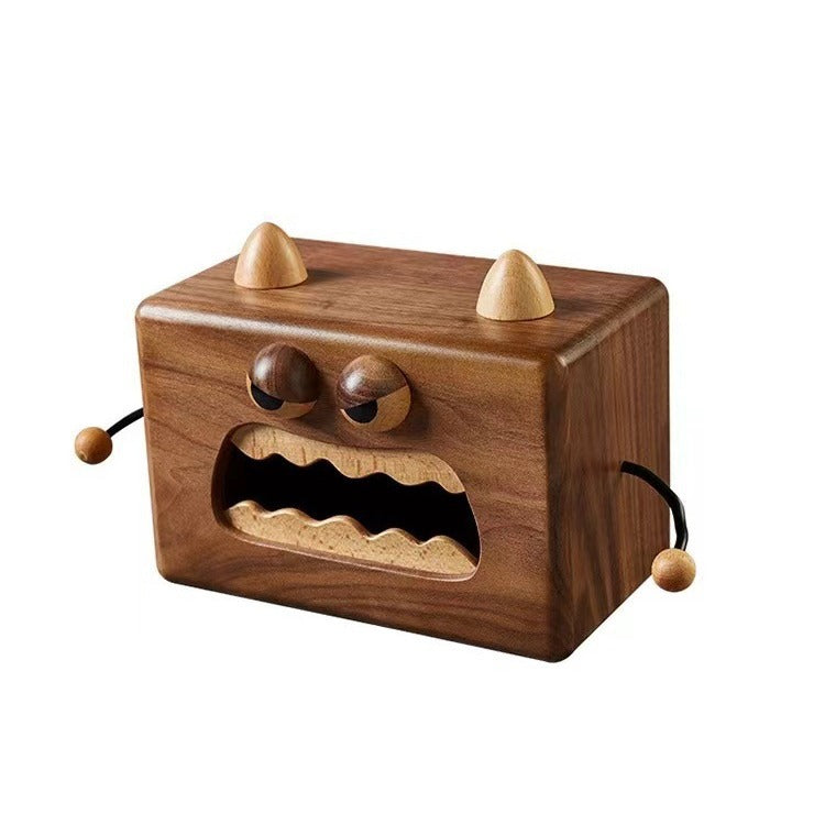 Monster Tissue Box Walnut