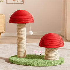Red Mushroom Cat Scratcher