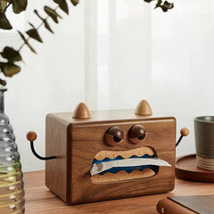 Monster Tissue Box Walnut