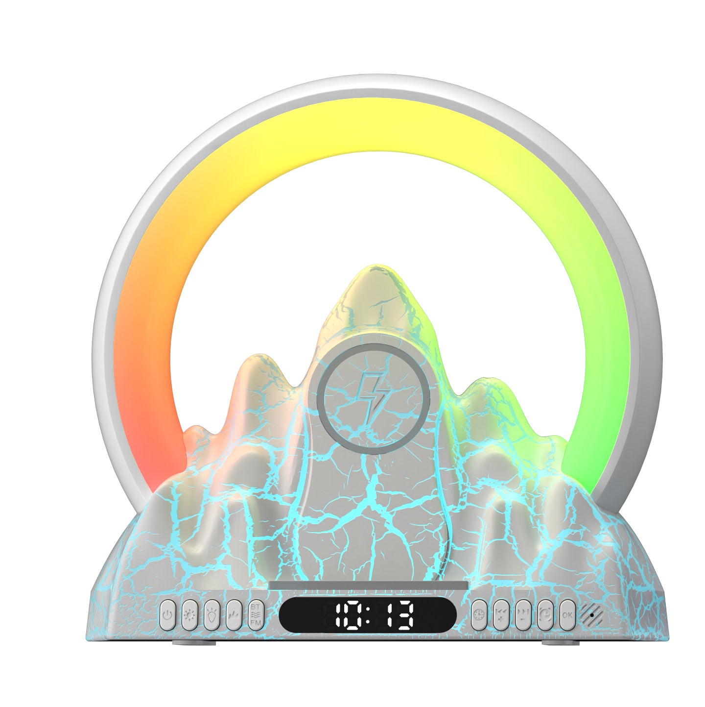 Sunrise Flame Mountain Graffiti Wake-Up Lamp