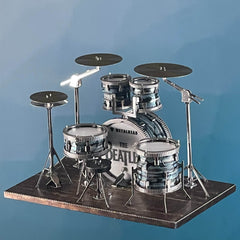 Metal Assembly Instrument Drum Kit Guitar DIY Model