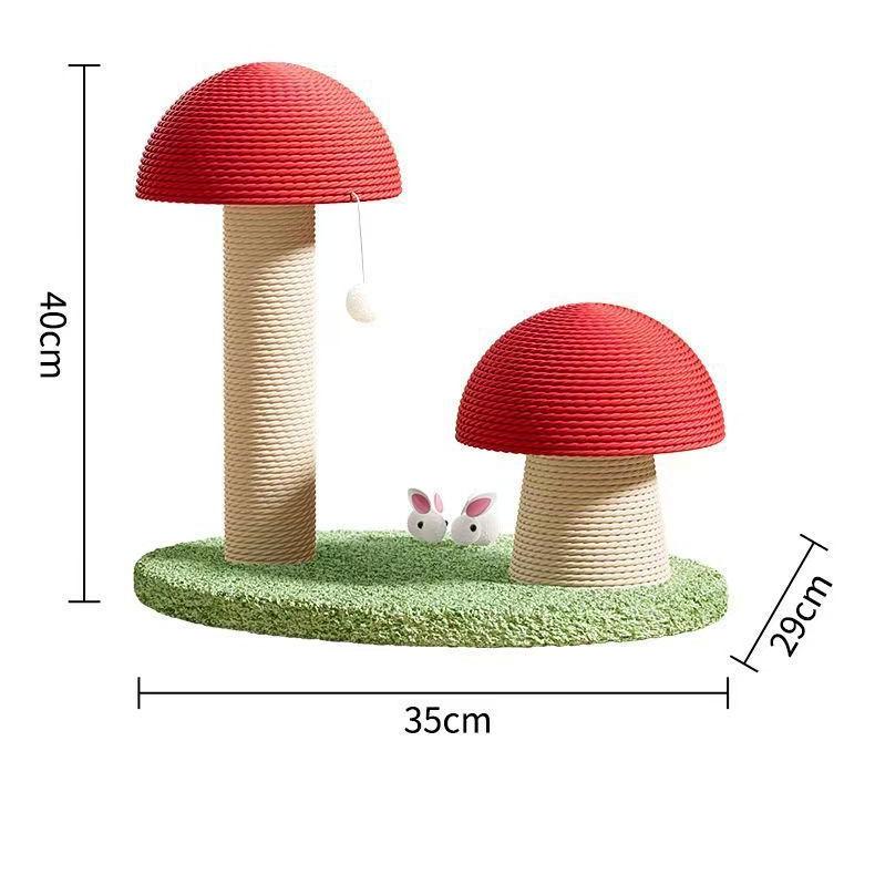 Red Mushroom Cat Scratcher