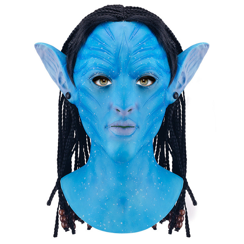 Avatar Glow Latex Head Mask