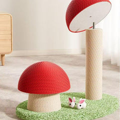 Red Mushroom Cat Scratcher