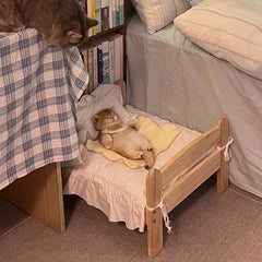 Princess Wooden Cat Bed