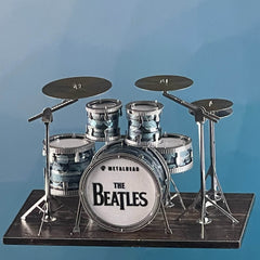 Metal Assembly Instrument Drum Kit Guitar DIY Model