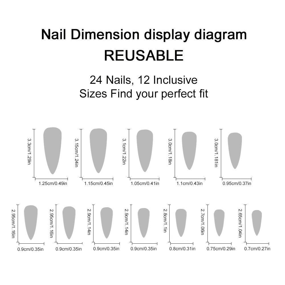Long Stiletto Black Press-On Nails