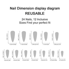 Long Stiletto Black Press-On Nails