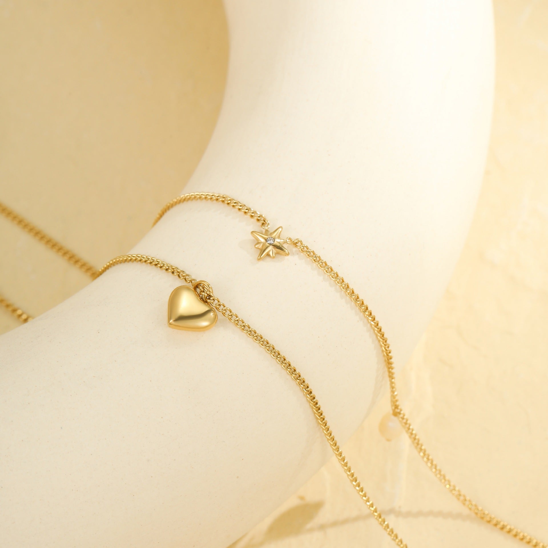 Double-Layer Heart Necklace