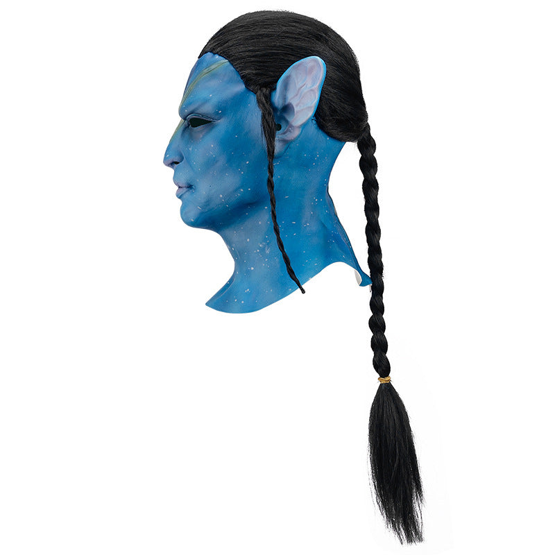Avatar Glow Latex Head Mask