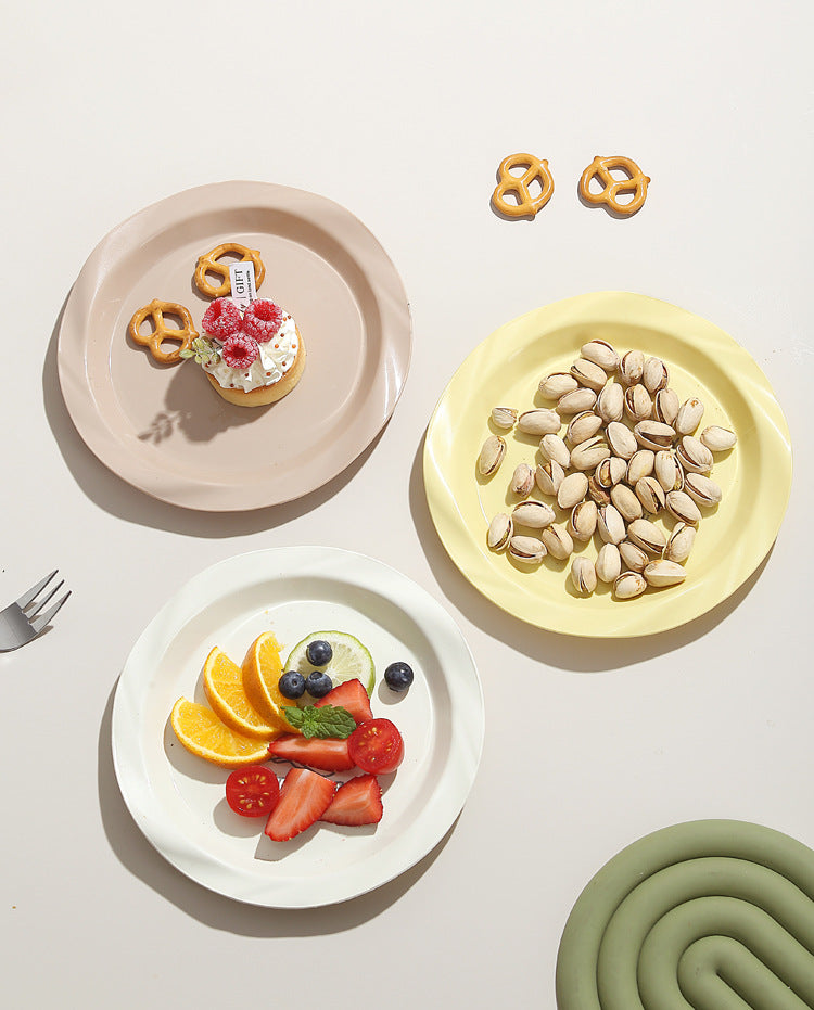 Colorful Plastic Dessert Plate