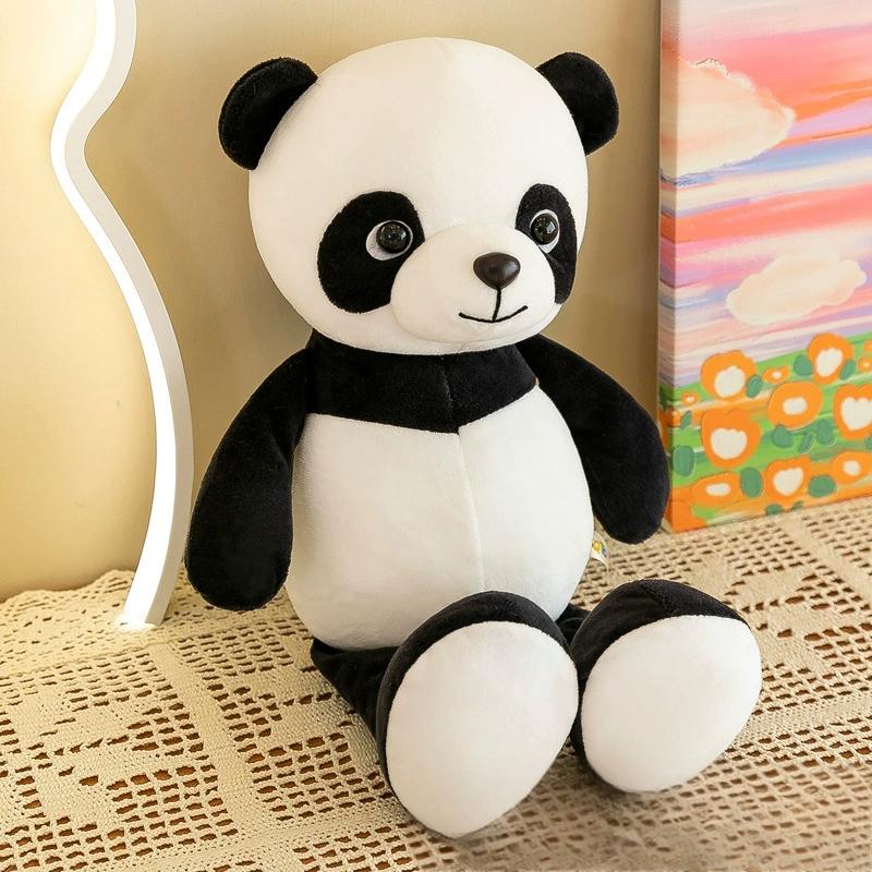 Panda plush toy in a relaxed position, radiating a soothing presence perfect for Plush Toys collectors